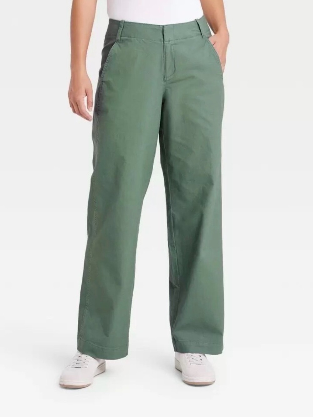 Green Wide-Leg Pants NWT